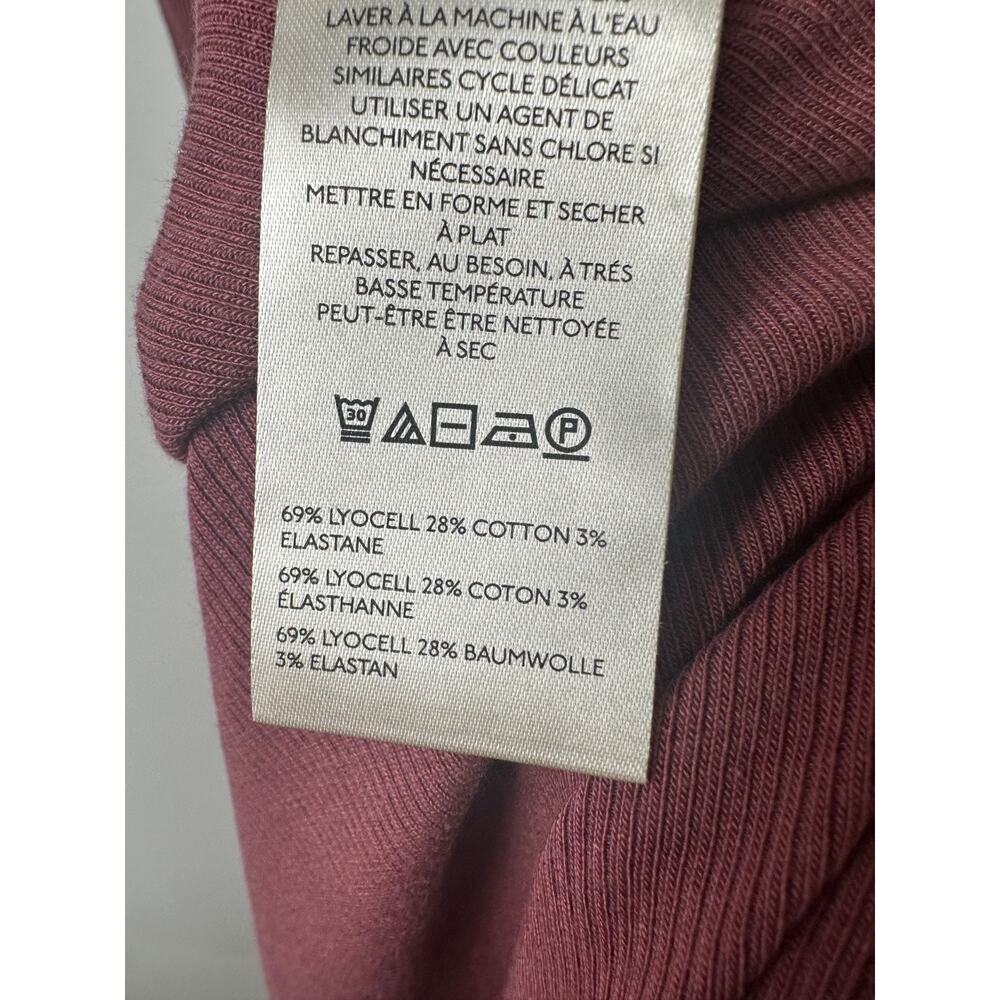 Free People Sunni Dress XS Wild Ginger Burgundy Tie back Knit Midi REVOLVE D6 - Picture 6 of 10